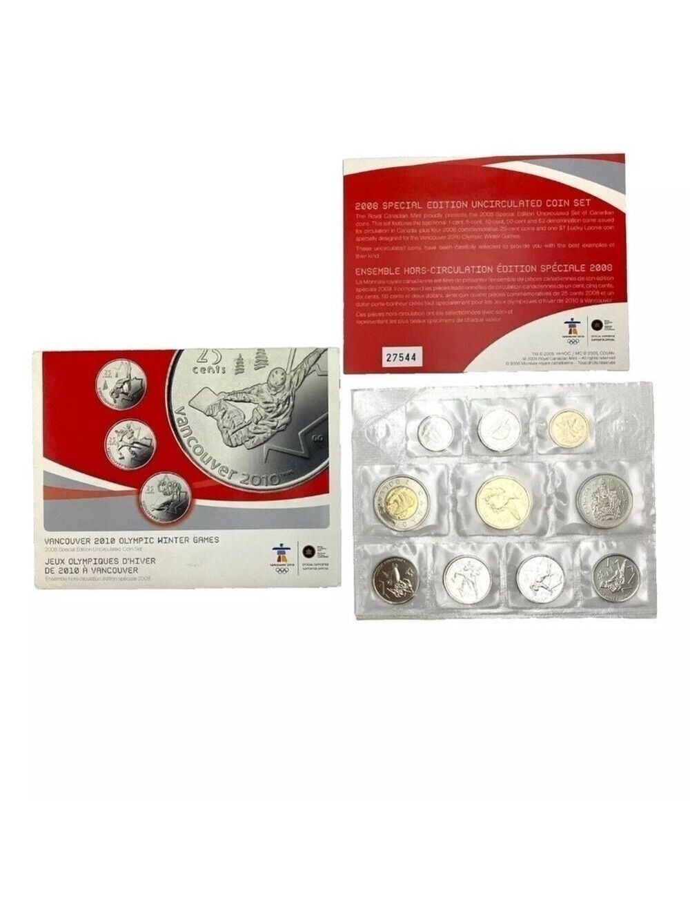 2008 Special Ed. Uncirculated Coin Set - Vancouver 2010 Olympic Winter Games